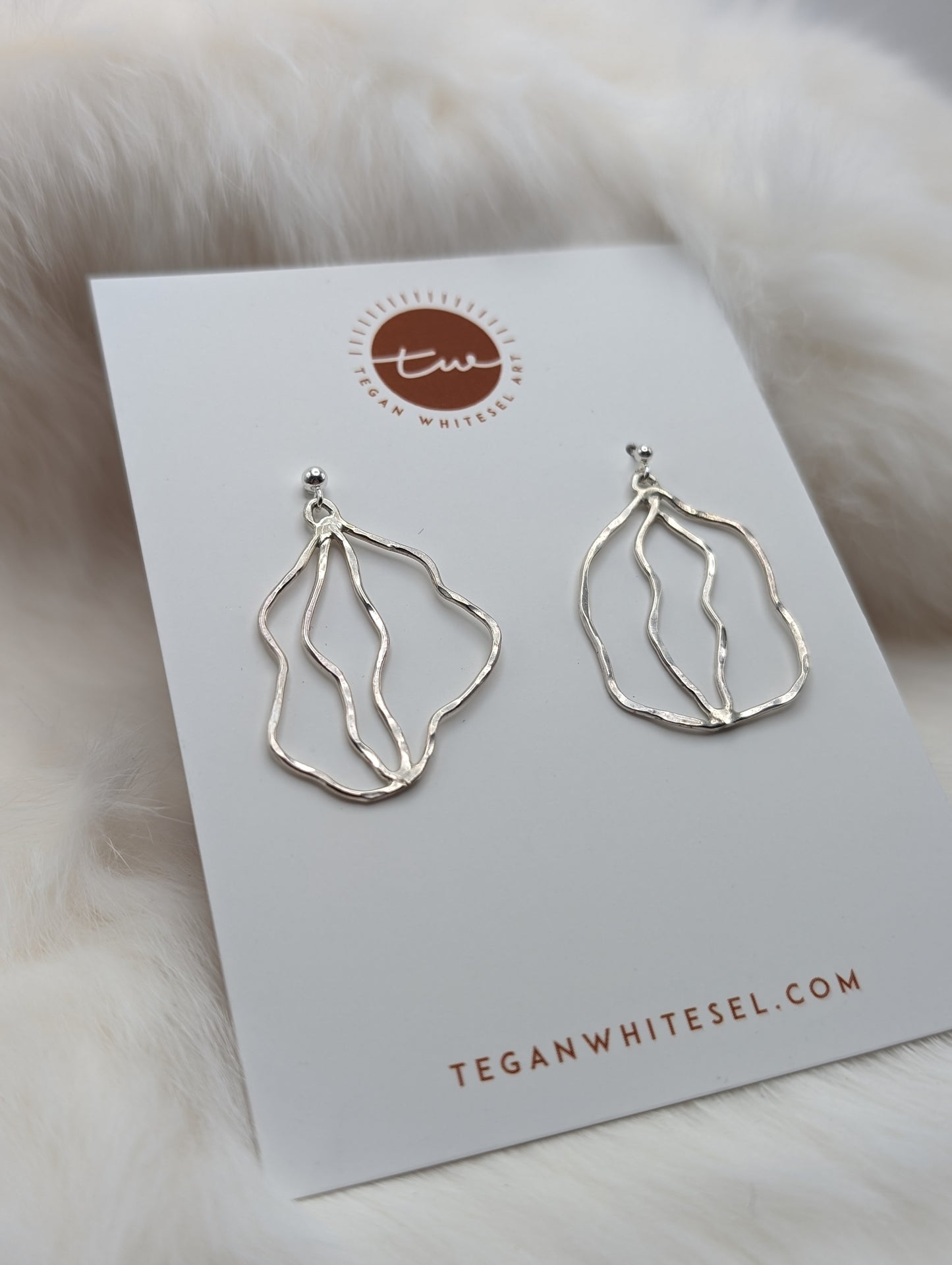 Sterling Silver Vulva Earrings