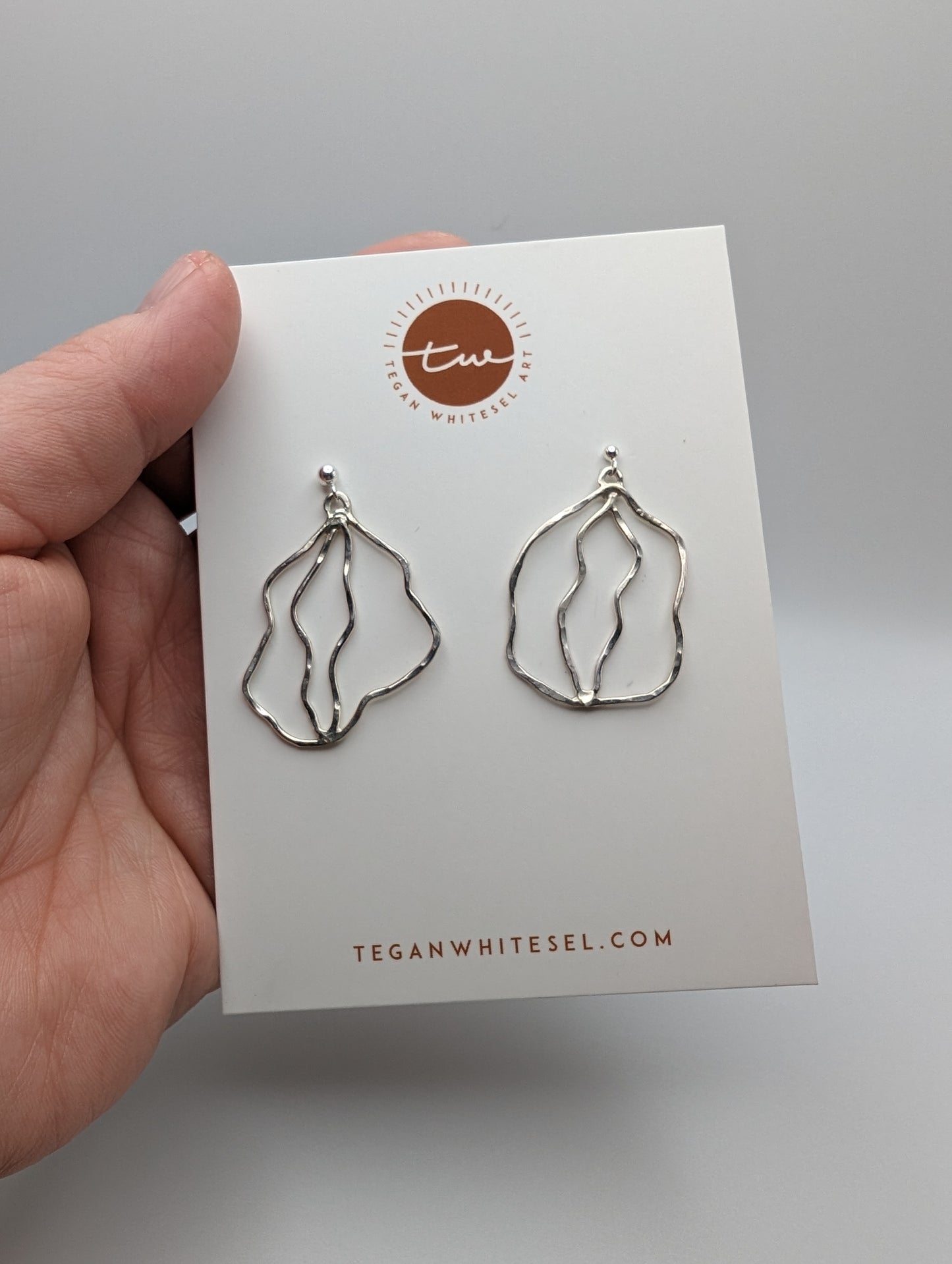 Sterling Silver Vulva Earrings