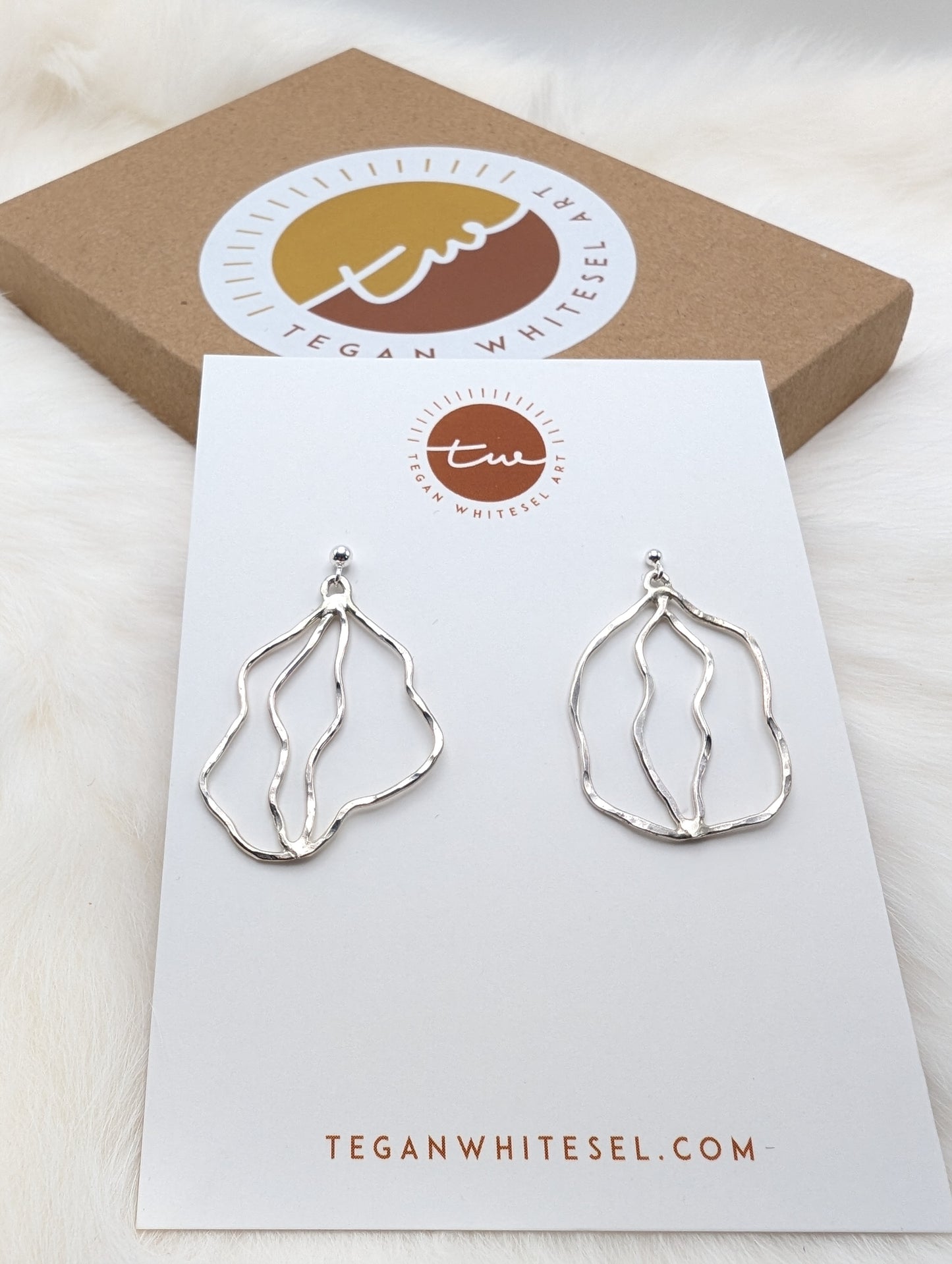 Sterling Silver Vulva Earrings