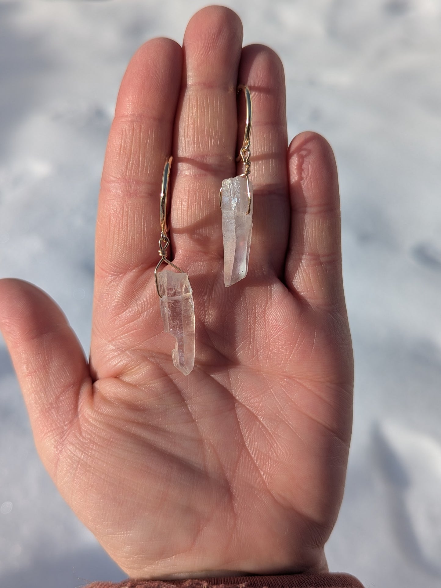 Rose Quartz Earrings