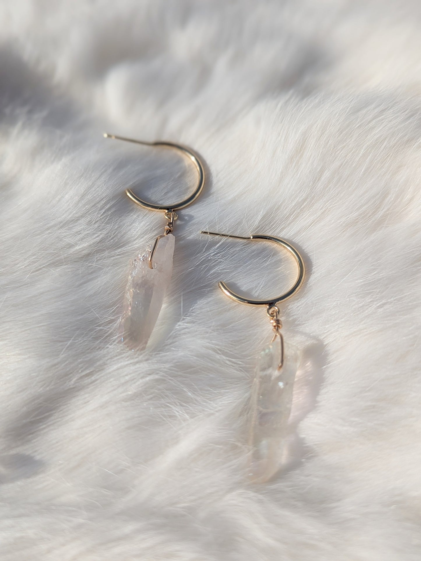 Rose Quartz Earrings