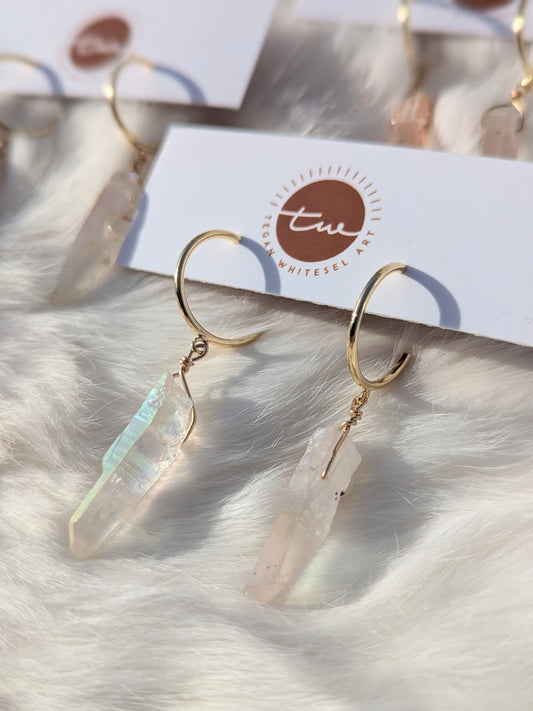 Rose Quartz Earrings